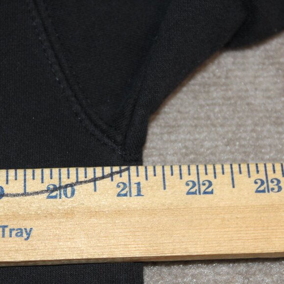 Fabric of the Universe Black Graphic Hoodie with White and Red Accents - Picture 6 of 10